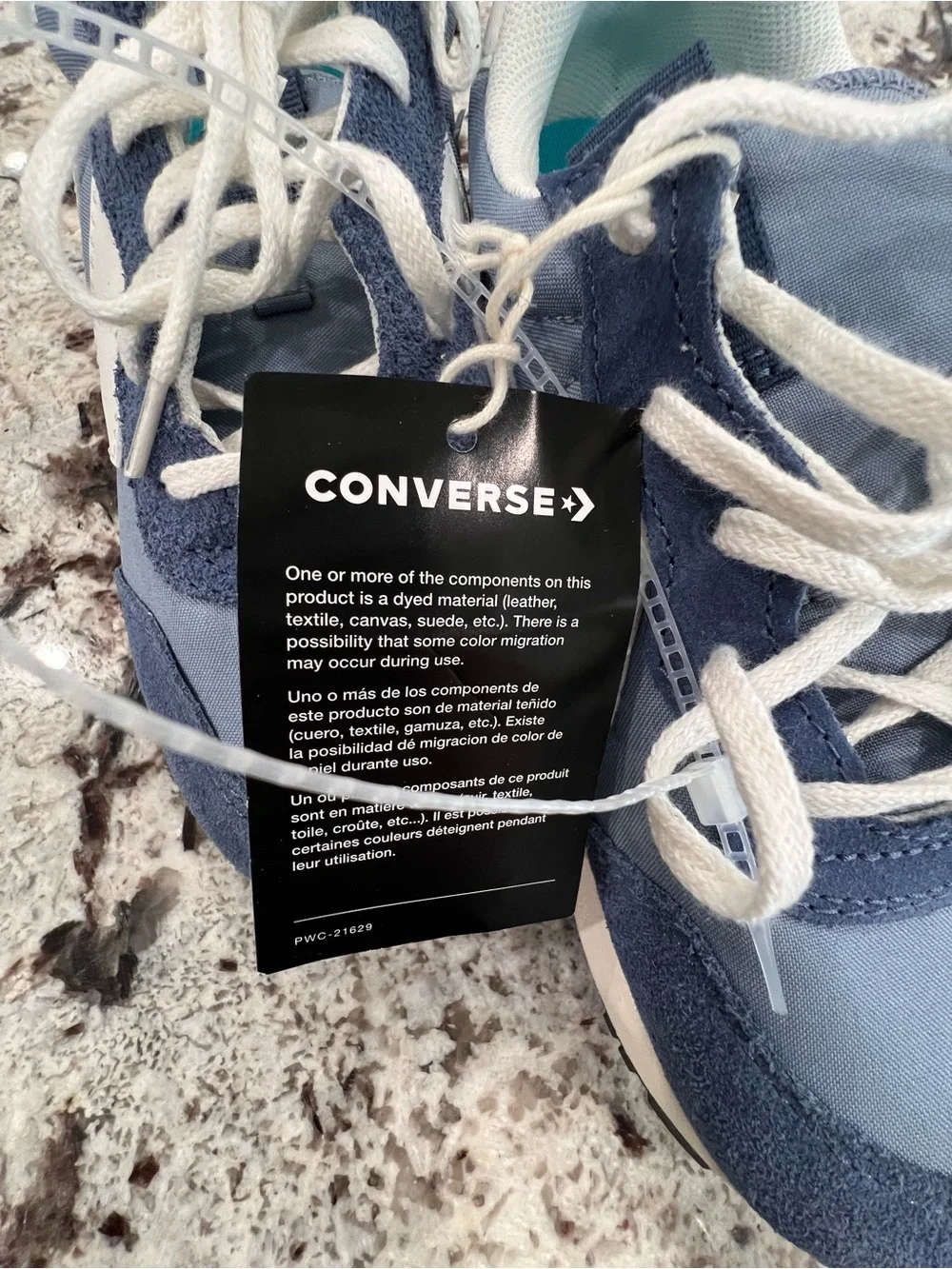Converse Kids' Light and Navy Blue Retro Runner Sneakers